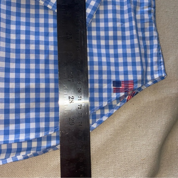 Vineyard Vines Blue and Red Gingham Shirt - Picture 6 of 9